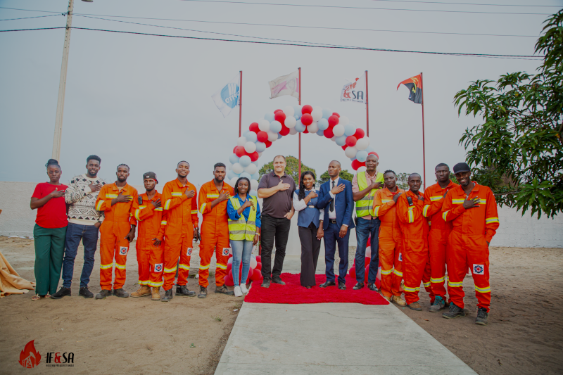 Fire and Safety training in Angola Africa 